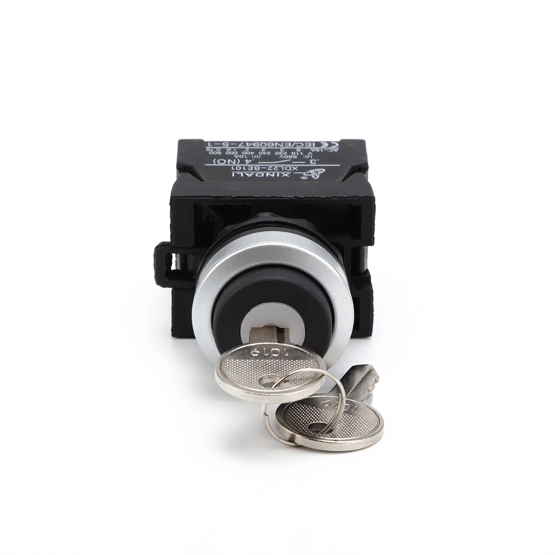 Waterproof IP67 key selector plastic electrical Push Button Switch with Key XDL22-CG35