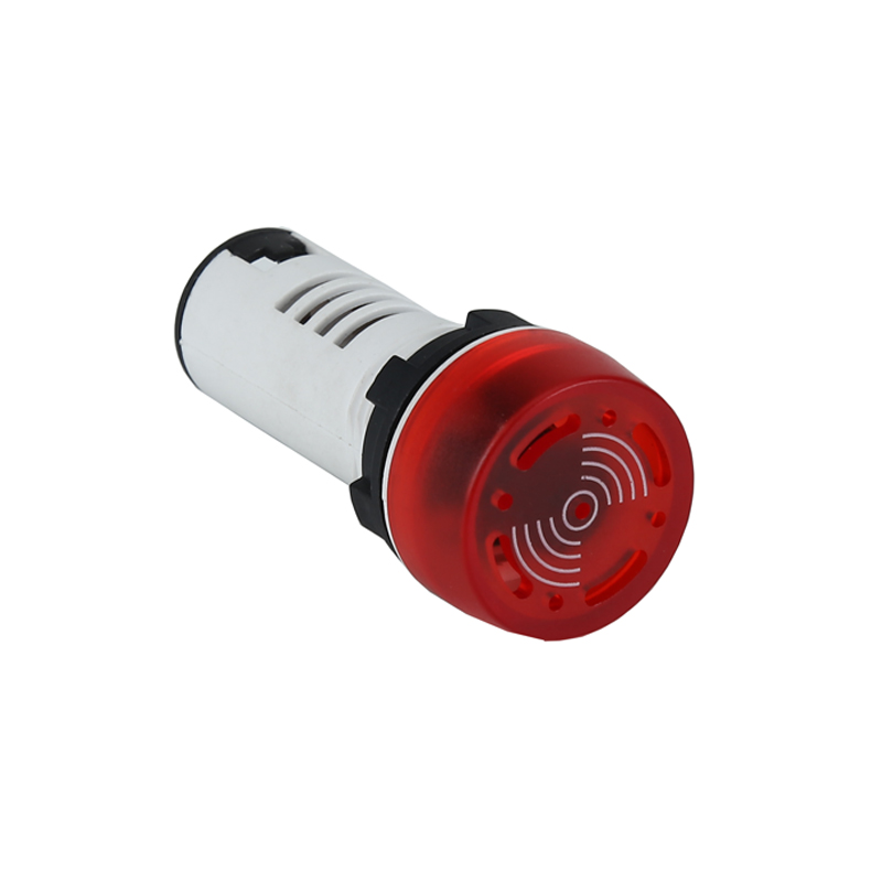 220v led sound plastic red indicator light buzzer AD22-22MSB