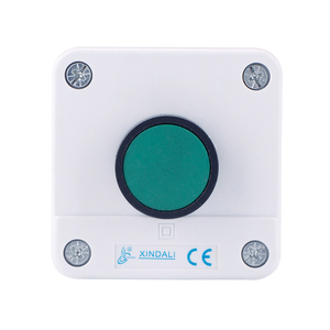 1 holes green button box crane spring return control switch box XDL55-B101